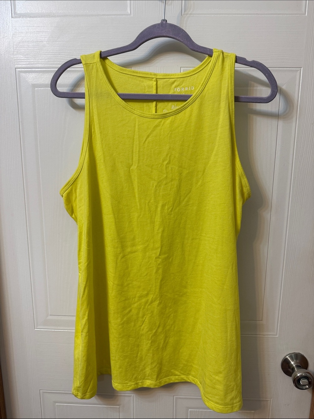 torrid Neon Yellow Sleeveless Tank Top